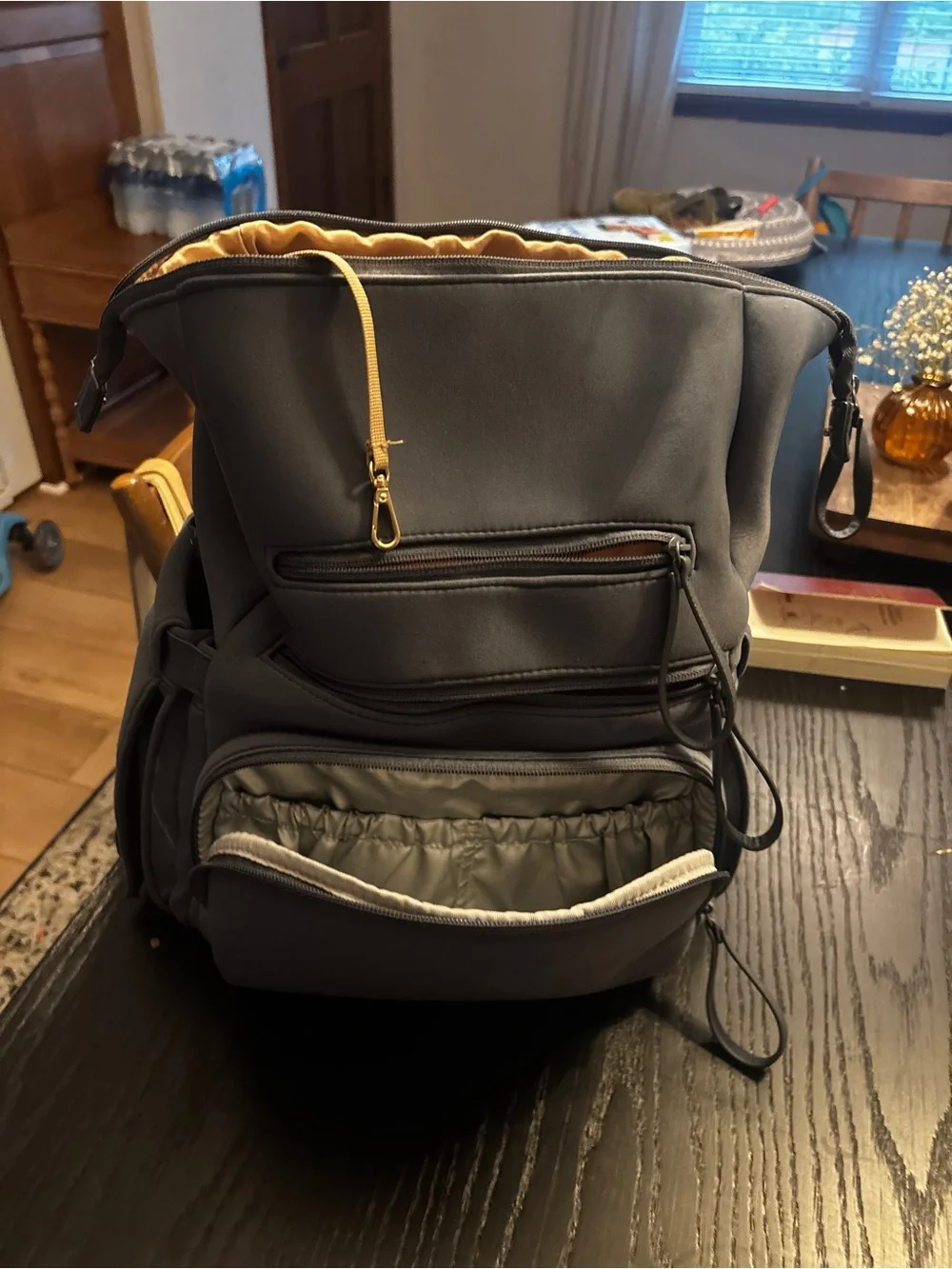 cloud island Blue Baby Diaper Backpack with Wipe Dispenser